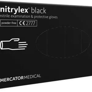 NITRILEX Nitril Handschuhe puderfrei  schwarz 100 stk. gr.S