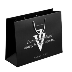 VV Gift bag black 33x24x10 cm